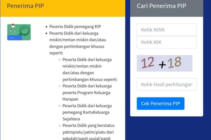 Link cek pip kemendikbud dan cara cek saldonya