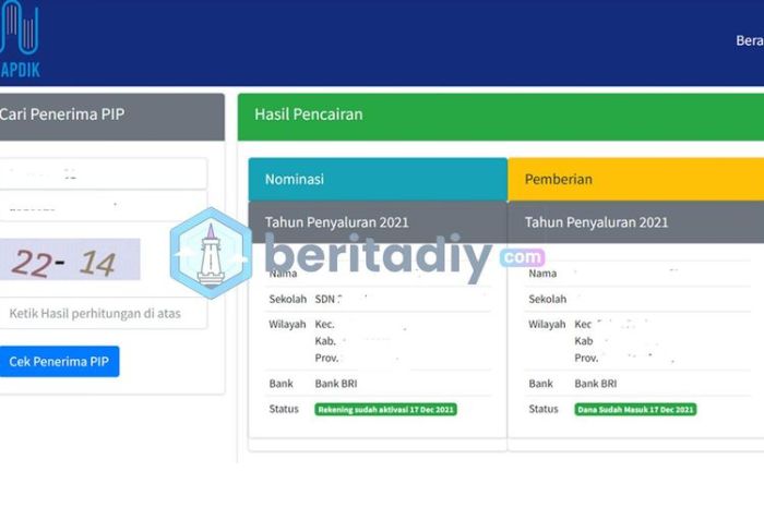 Link cek pip kemendikbud dan cara cek saldonya