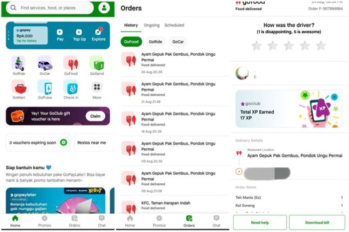 Sering bikin penasaran ini cara melihat rating customer di gojek