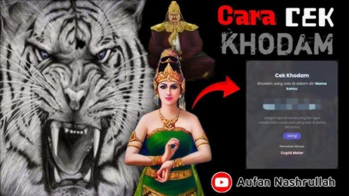 Cara cek khodam online yang viral mudah banget