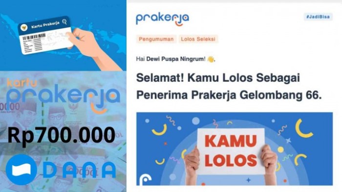 5 cara mendapatkan saldo dana gratis ada saldo dana rp 600 ribu dari prakerja