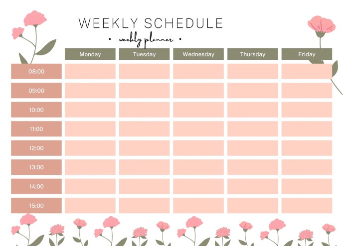 Cara membuat daftar jadwal piket kelas aesthetic pakai canva