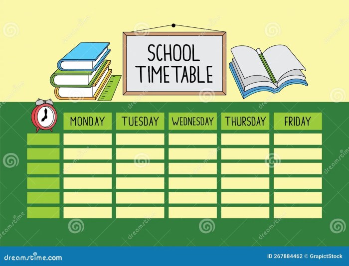 Contoh template jadwal pelajaran dan cara editnya via hp